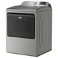 Maytag 5.2 Cu. Ft. Smart Top Load Washer and 7.4 Cu. Ft. Smart Gas Top Load Dryer Laundry Pair in Classic Silver, , large