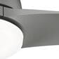 Hunter Gallegos 52" Outdoor Ceiling Fan with Light in Matte Silver, , large