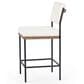Four Hands Benton Counter Stool in Drifted Oak and Midnight, , large