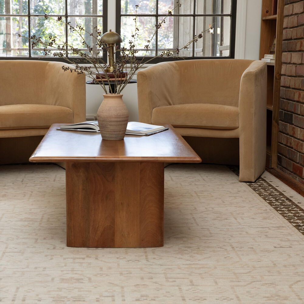 Oriental Weavers Acacia Beige and Brown 5'3" x 7'6" Area Rug, , large