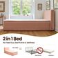 HOMLUX Plush Twin Mattress with Pink Headboard, , large