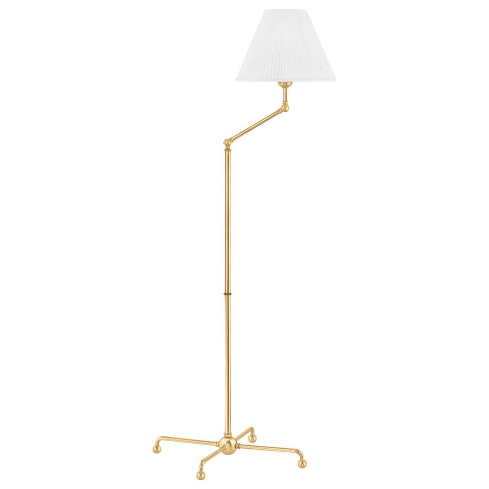 Hudson Valley Lighting Classic No.1 Floor Lamp in Aged Brass, , large