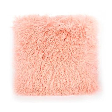 37B Moody Small Tibetan Sheep Pillow in Blush, , large