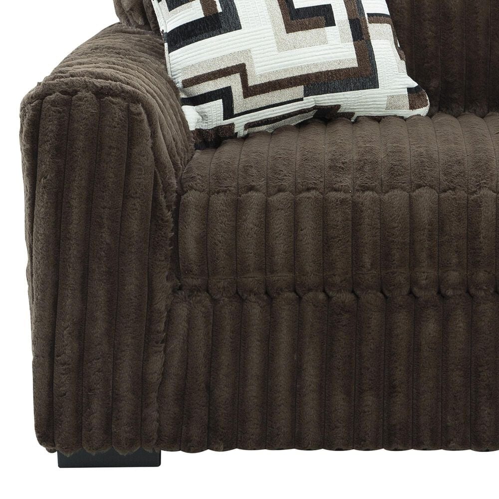 Ashley Midnight-Madness Chair and a Half in Chocolate, , large