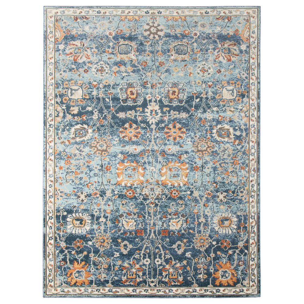 Amer Rugs Bohemian 2" x 3" Navy Blue Area Performance Rug, , large