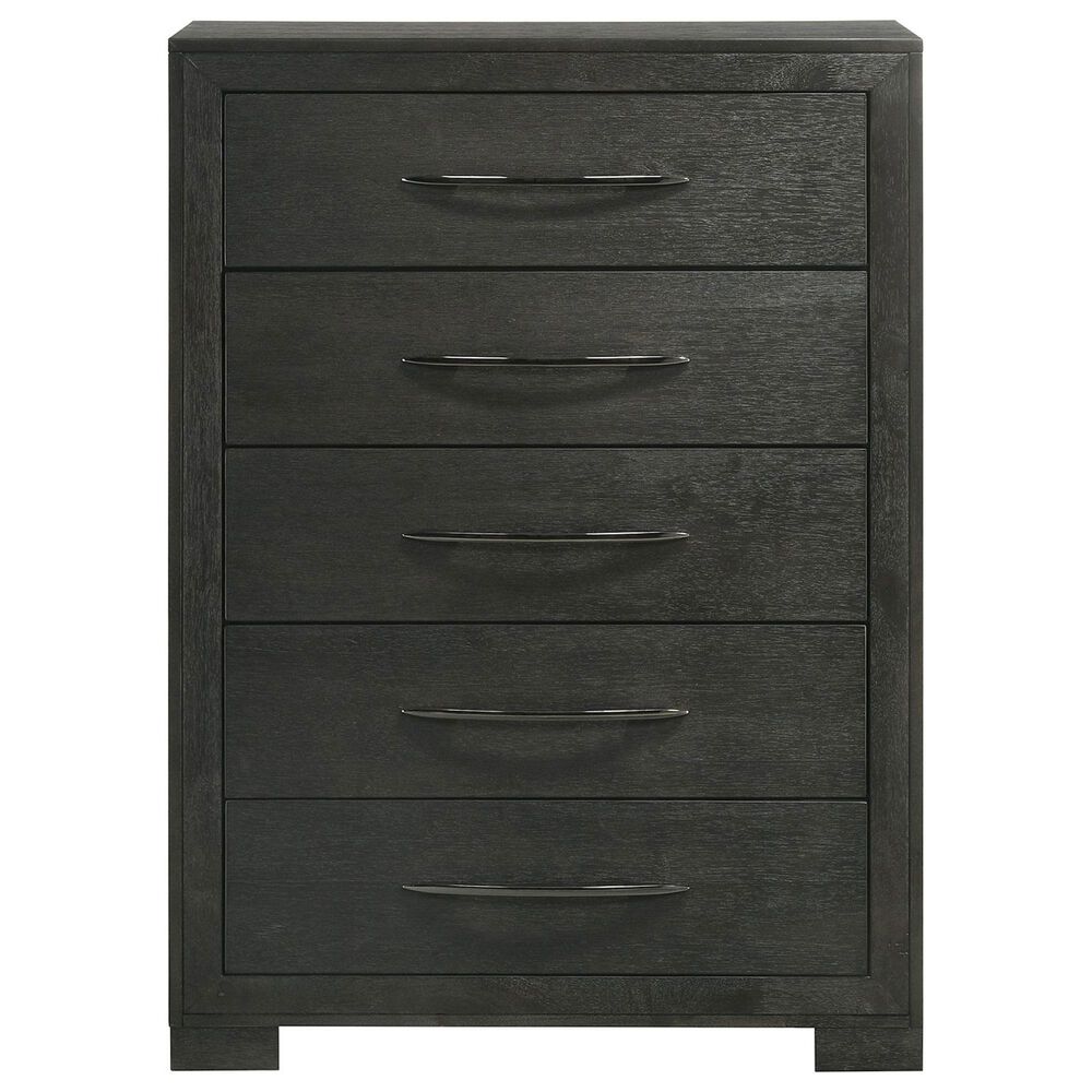 Mayberry Hill Allan 5-Piece Full Platform Bedroom Set in Black, , large