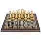 Novogratz 4" x 14" Chess Game Set in Black, Gold, Brown and Gunmetal, , large