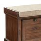 OSP Home Dover Storage Bench in Distressed Brown, , large