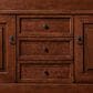 James Martin Vanities Brookfield 60" Double Bathroom Vanity in Warm Cherry with 3 cm Charcoal Soapstone Quartz Top and Rectangle Sink, , large