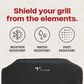 Tytus 88 Modular Duo Grill Cover in Black, , large