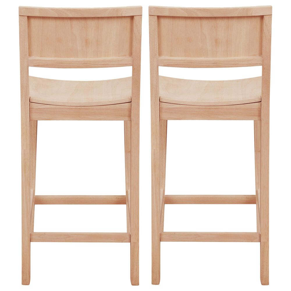 Linon Home Decor Devin Counter Stool in Unfinished (Set of 2), , large
