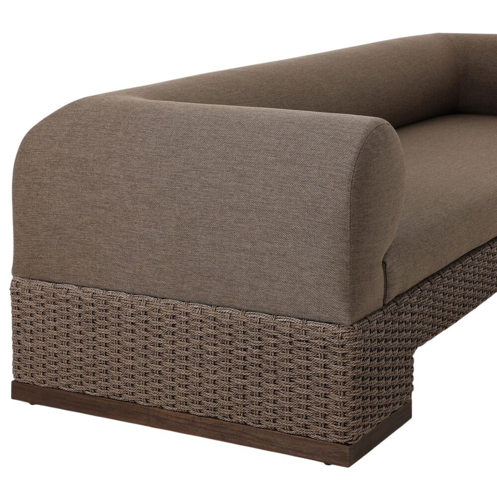 Four Hands Joss Outdoor Sofa in Ellor Brown, , large