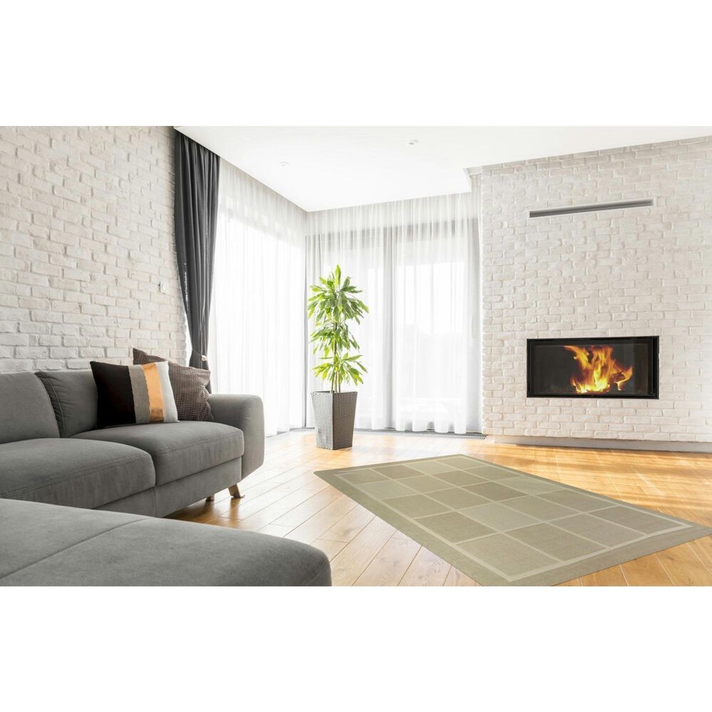 Cali Flooring Kensington Tan 5' x 7' Indoor/Outdoor Area Rug, , large