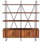 Home Trends & Design Verbania 4-Shelf Bookshelf in Pecan Brown, , large
