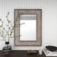 Maple and Jade 29" x 39" Wall Mirror in Distressed Grey and Brown, , large