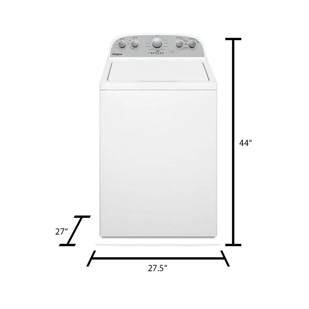 Whirlpool 3.8 Cu. Ft. Top Load Washer with Soil Level Selection in White, , large