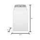 Whirlpool 3.8 Cu. Ft. Top Load Washer with Soil Level Selection in White, , large
