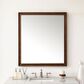 James Martin Vanities Glenbrooke 36" Rectangular Mirror in Mid-Century Walnut, , large
