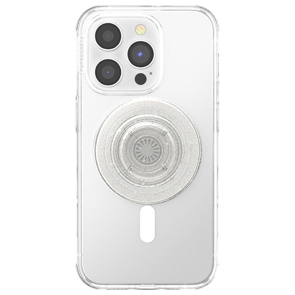 PopSockets Festival Season MagSafe PopGrip in Clear Glitter, , large
