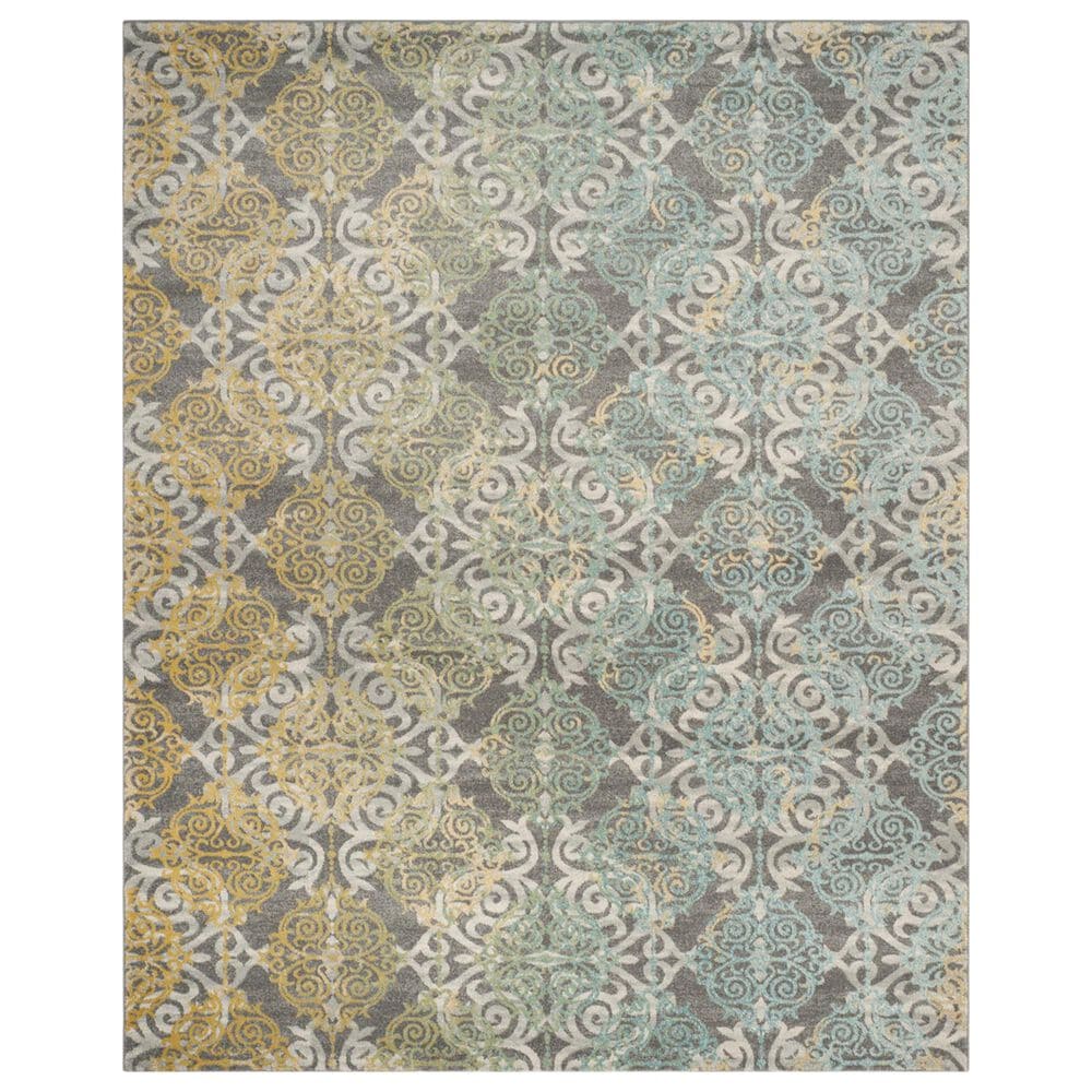 Safavieh Evoke EVK230D 10" x 14" Grey and Ivory Area Rug, , large