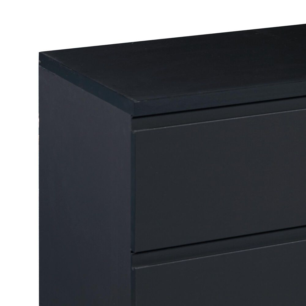 Loft District Metrica King Panel Bed and 2 Nightstands in Softwelle Lava, , large