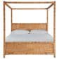 Universal Furniture Weekender King Canopy Bedroom with Two Nightstands in Natural and Sand Dune, , large