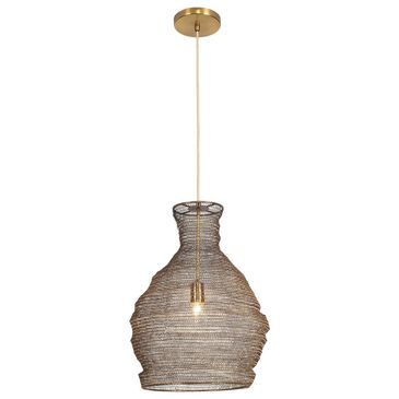 Uttermost Murmur 1-Light Pendant in Antique Brass, , large