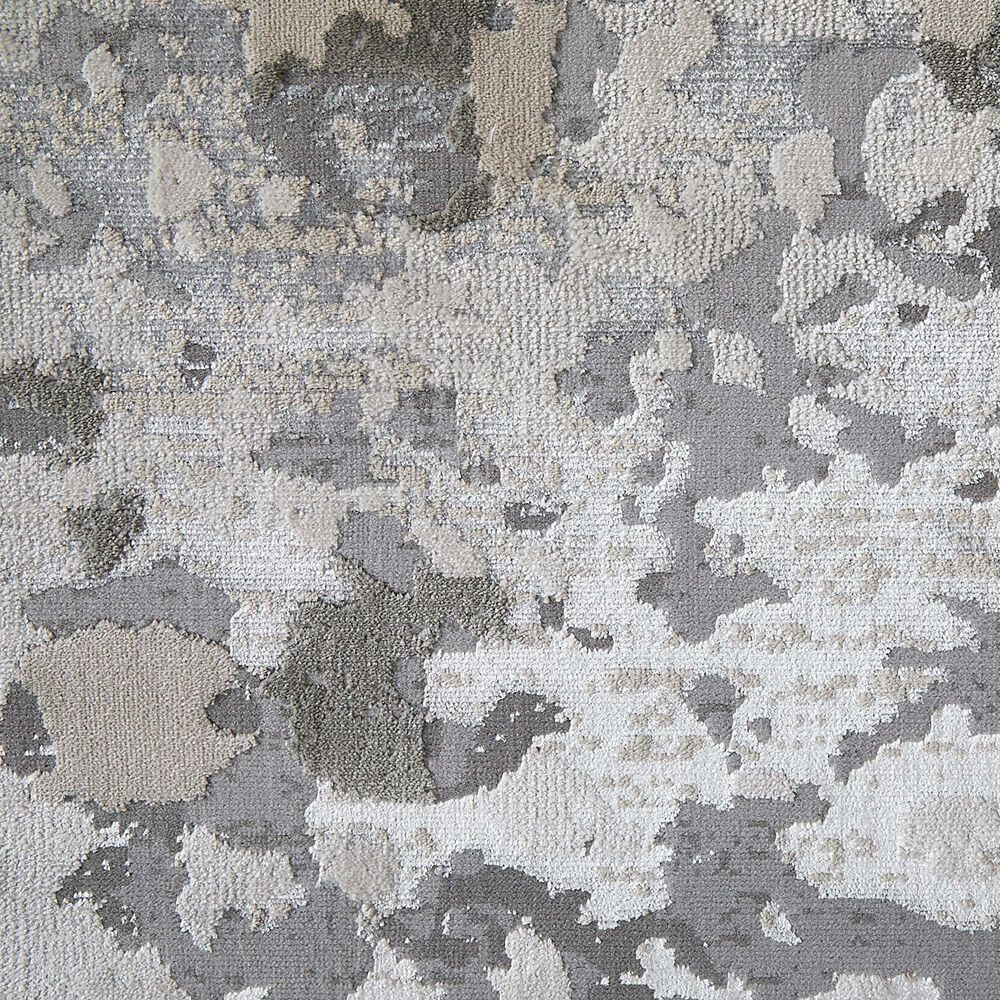 Feizy Micah 3&#39;11&quot; x 6&#39; Silver and Gray Runner, , large