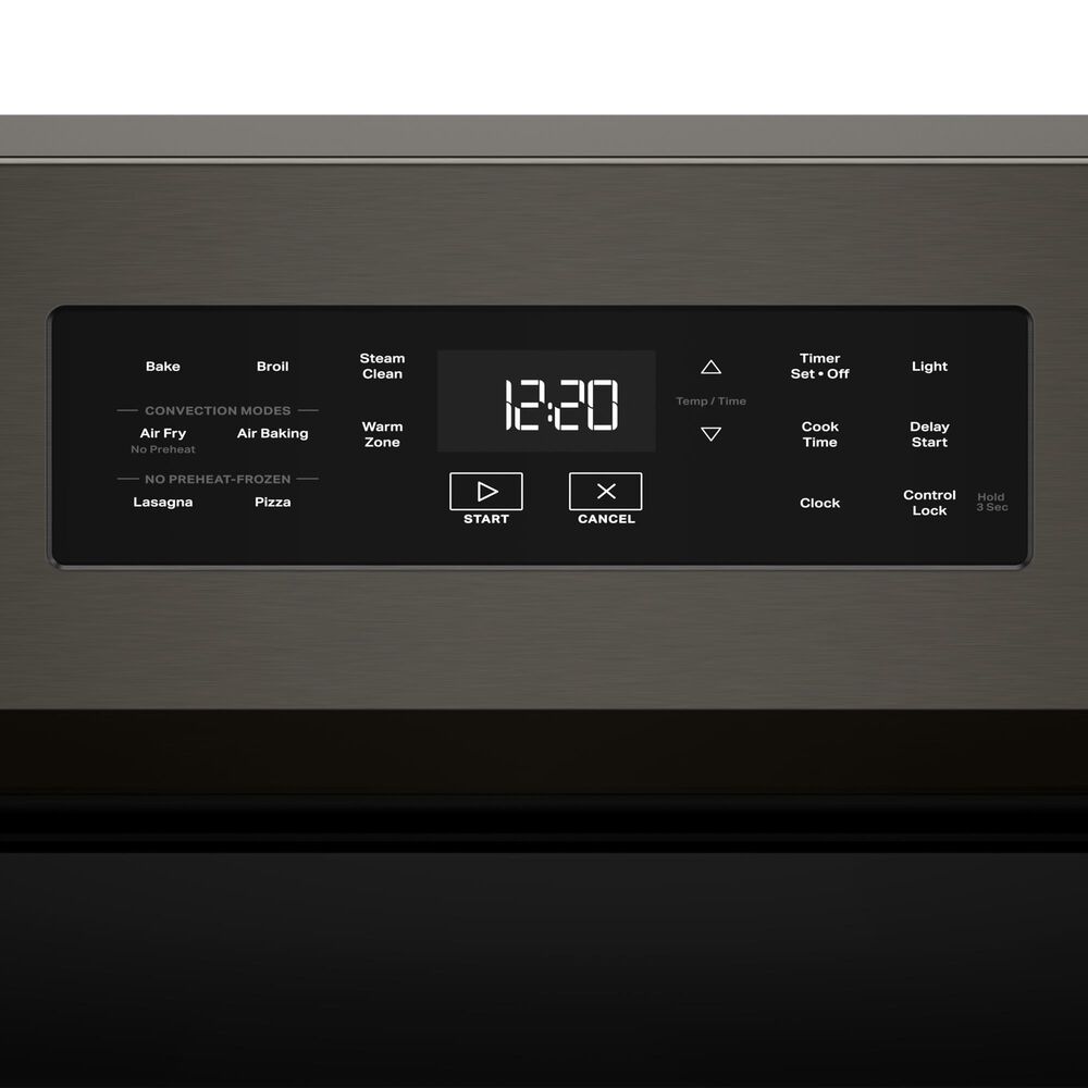Whirlpool 5.3 Cu. Ft. Freestanding Electric Range in Black Stainless Steel, , large