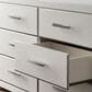Ashley Zuraleus 6-Drawer Dresser Only in Matte White and Chrome, , large