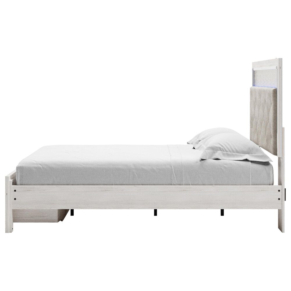 Ashley Altyra Queen Upholstered Storage Bed  in White, , large