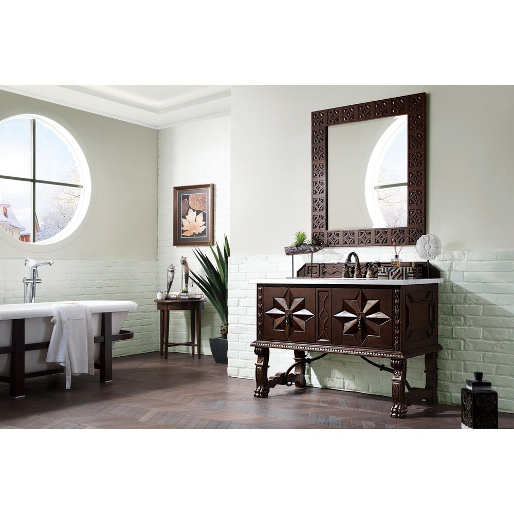 James Martin Balmoral 48" Single Bathroom Vanity in Antique Walnut with