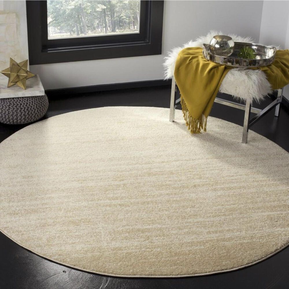 Safavieh Adirondack ADR113W 6&#39; Round Champagne and Cream Area Rug, , large