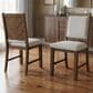 Furniture of America Virex Upholstered Side Chair in Dark Walnut (Set of 2), , large