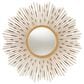 Baxton Studio Apollonia Sunburst Accent Wall Mirror in Gold, , large