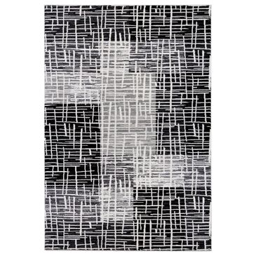 Art Carpet Abington AB3067 5" x 7" Gray and Black Area Rug, , large