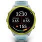 Garmin Forerunner 570 47mm Amp Yellow Aluminum Case with Translucent Whitestone and Turquoise Band, , large