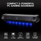 Enhance Attack Gaming Speaker Soundbar in Black, , large