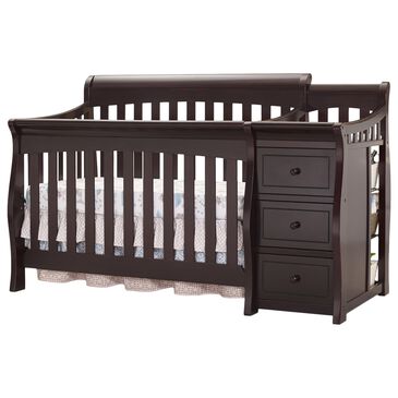 Sorelle Princeton Elite 2-Piece Crib with Changer in Espresso, , large