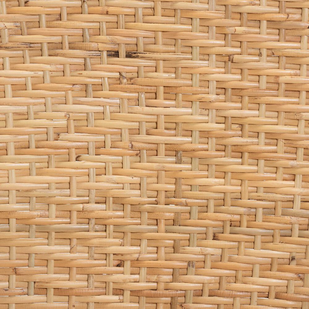 Baxton Studio Genna Arm Chair in Natural Brown, , large