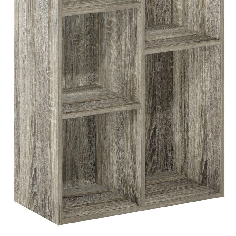 HOMLUX 5-Cube Reversible Storage Bookshelf in French Oak, , large