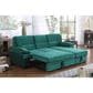 HOMLUX 97.5"W Velvet Sleeper Sectional Sofa with Reversible Storage Chaise, in Green, , large