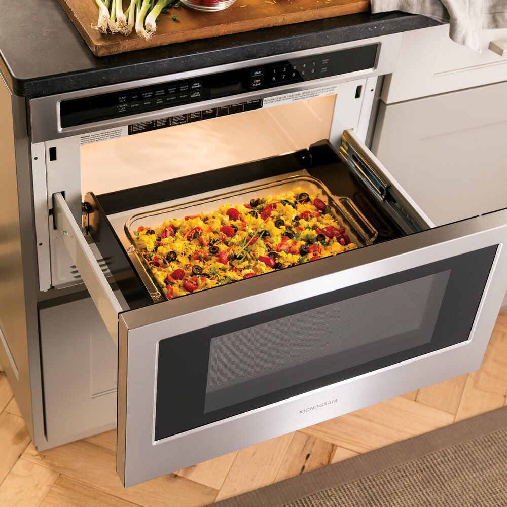 Monogram 1.2 Cu. Ft. Drawer Microwave in Stainless Steel, , large