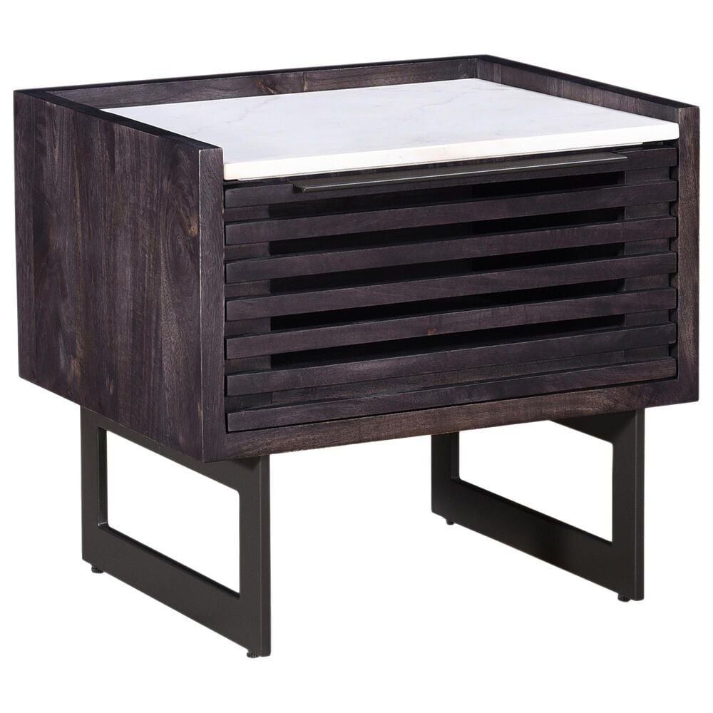 Moe"s Home Collection Paloma 1 Drawer Nightstand in Grey, , large