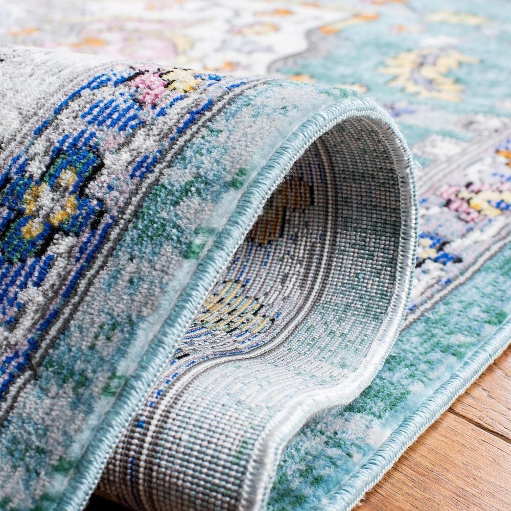 Safavieh Aria 9&#39; x 12&#39; Turquoise and Ivory Area Rug, , large