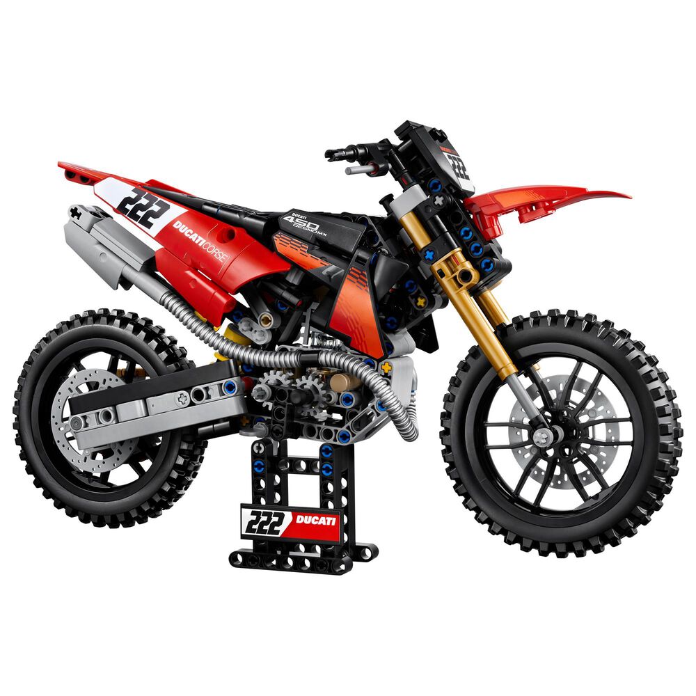 LEGO Technic Ducati Desmo450 MX Factory Motorcycle Building Set, , large