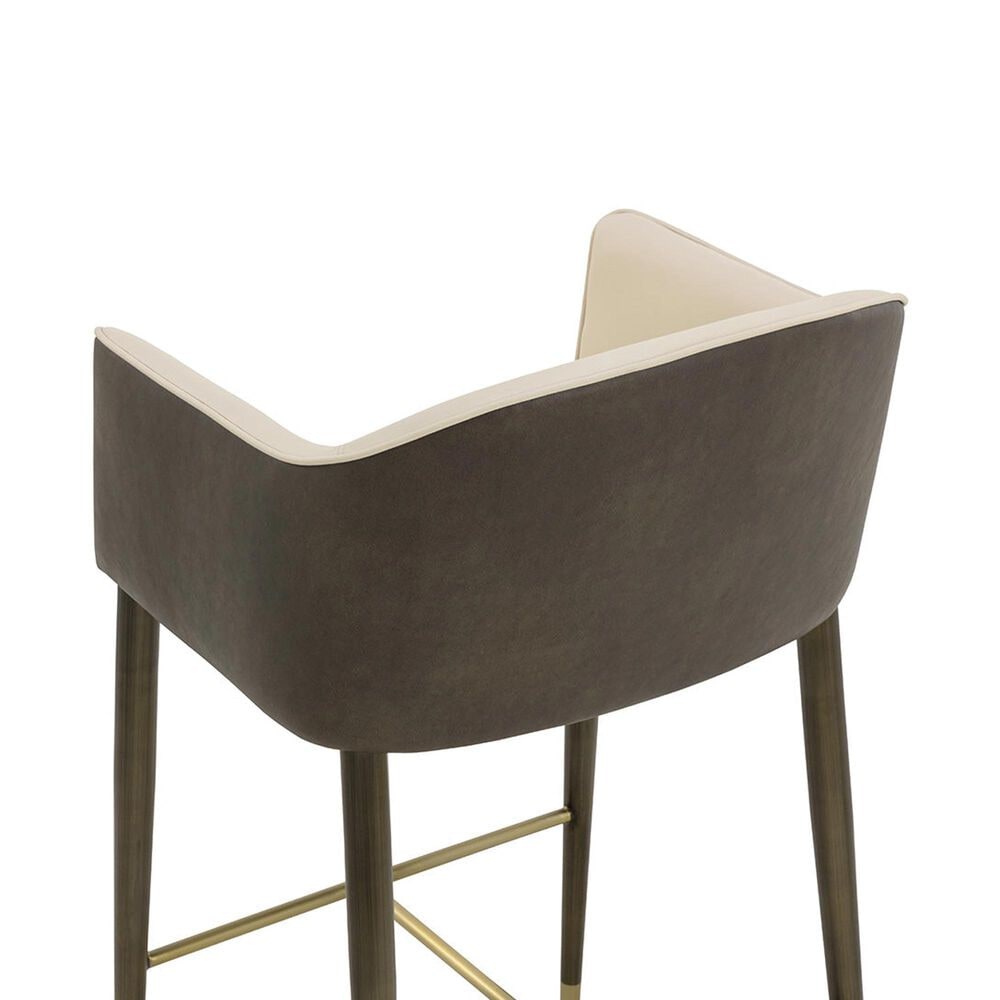37B Kylin Barstool in Dark Brass and Brushed Champagne, , large
