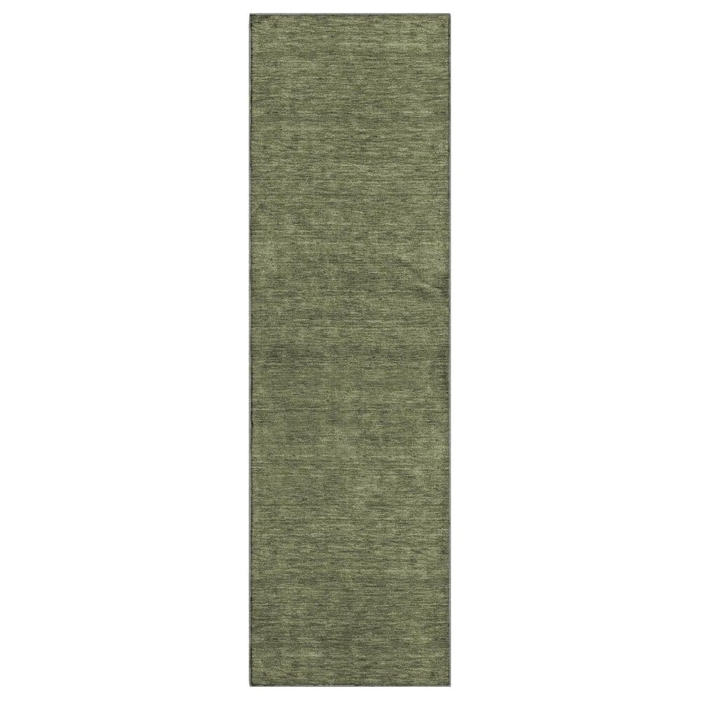 Dalyn Rug Company Soft Essentials Solid Olive 2"3" x 7"6" Runner, , large