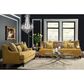 Furniture of America Atene 71" Loveseat in Gold Velvet, , large