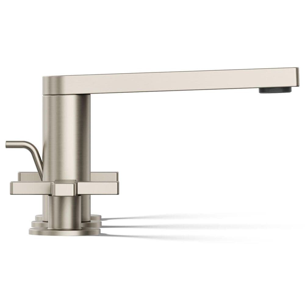 Kohler Composed Widespread Bathroom Sink Faucet with Cross handles in Vibrant Brushed Nickel, , large